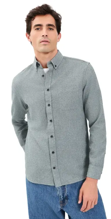 Taylor Stitch The Jack Twist Waffle Shirt Pine | Thumbnail 1 Taylor Stitch The Jack Twist Waffle Shirt Pine | Thumbnail 1