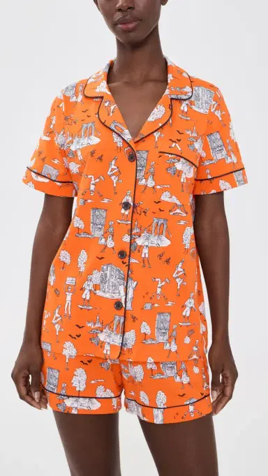 BedHead PJs Short Pajama et Orange pooky In The City | Thumbnail 2
