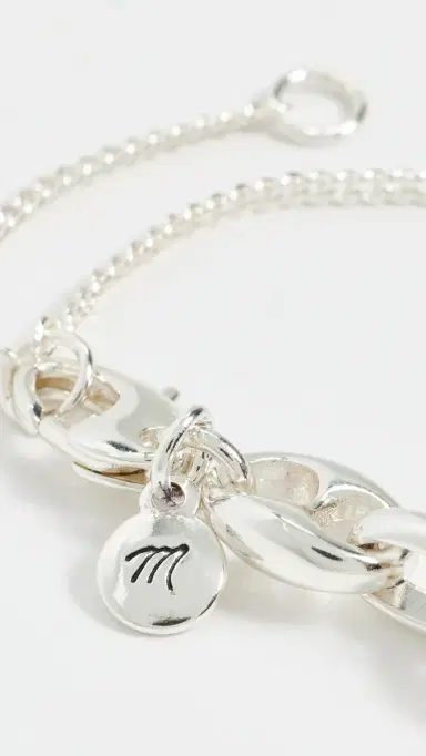 Madewell Puffy Mariner Link Necklace Warm Silver One Size | Thumbnail 5