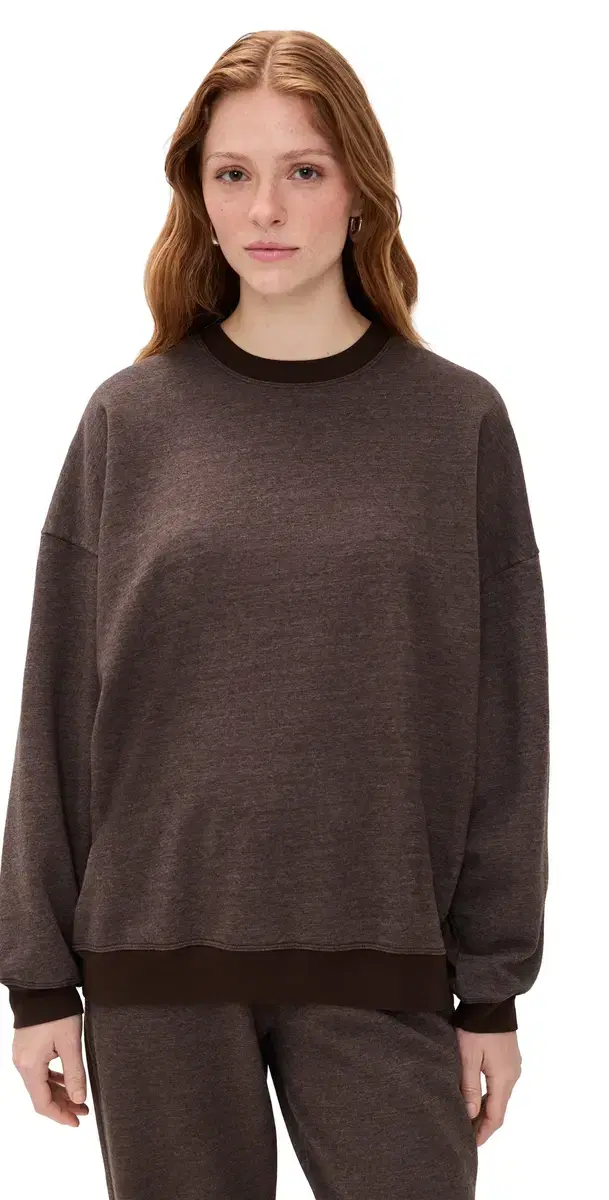 Year of Ours Crewneck weatshirt Dark Oak
