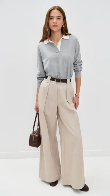Alex Mill Angelina Polo Sweater In Cotton Cashmere | Thumbnail 5 Alex Mill Angelina Polo Sweater In Cotton Cashmere | Thumbnail 5