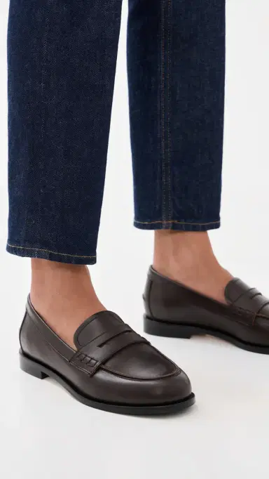AEYDE Oskar Leather Loafers Moka | Thumbnail 3