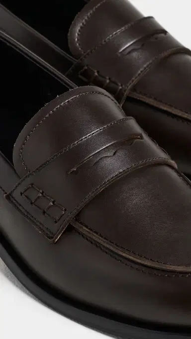 AEYDE Oskar Leather Loafers Moka | Thumbnail 6