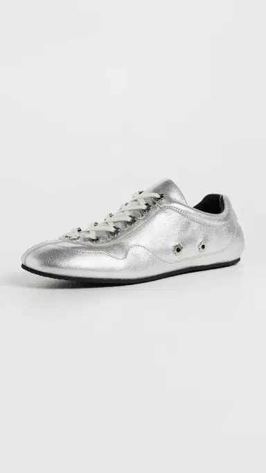 Cecilie Bahnsen Stud Sneakers Silver | Thumbnail 2