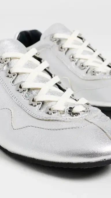 Cecilie Bahnsen Stud Sneakers Silver | Thumbnail 6