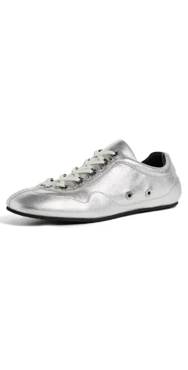 Cecilie Bahnsen Stud Sneakers Silver | Thumbnail 1