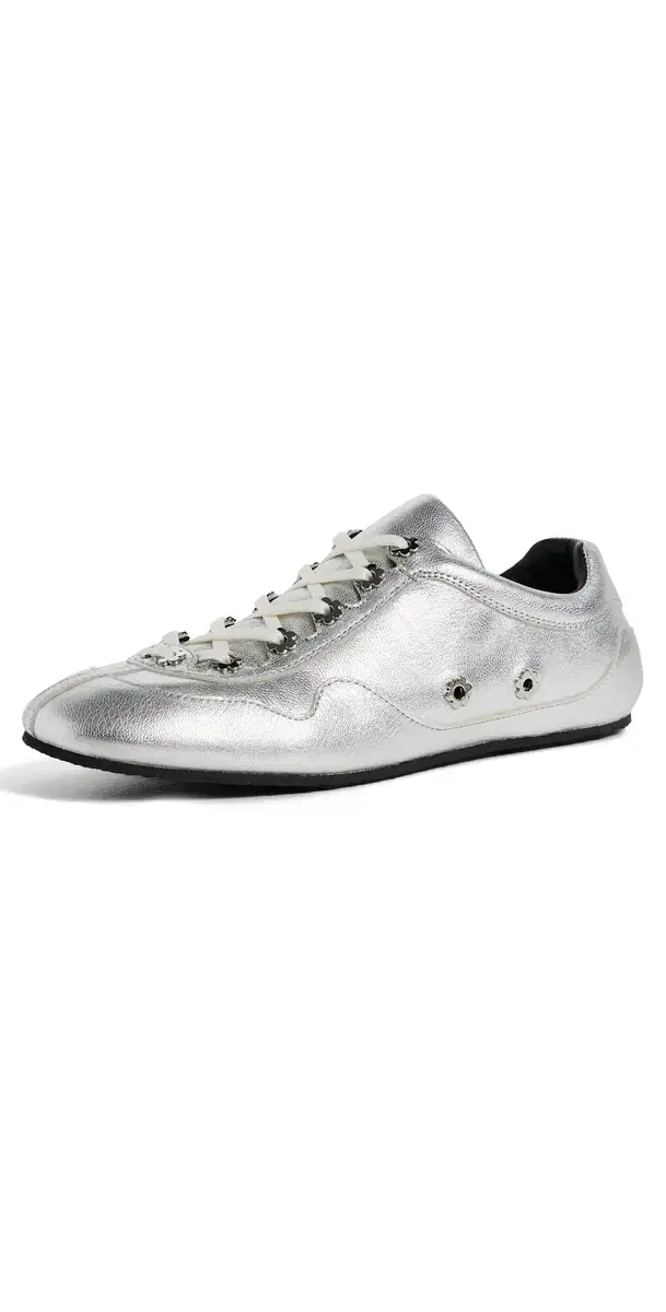 Cecilie Bahnsen Stud Sneakers Silver