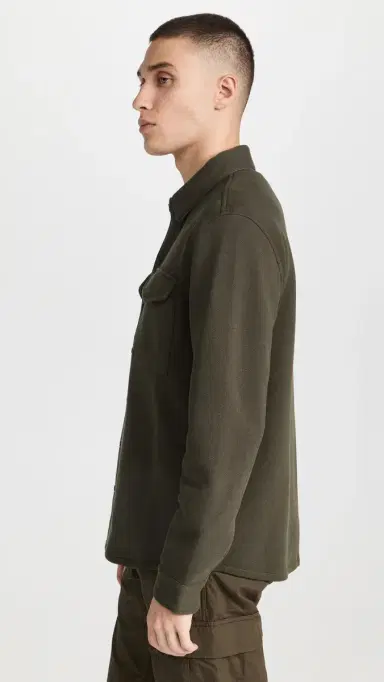Vince Shirt Jacket Frog/H Grey | Thumbnail 4 Vince Shirt Jacket Frog/H Grey | Thumbnail 4