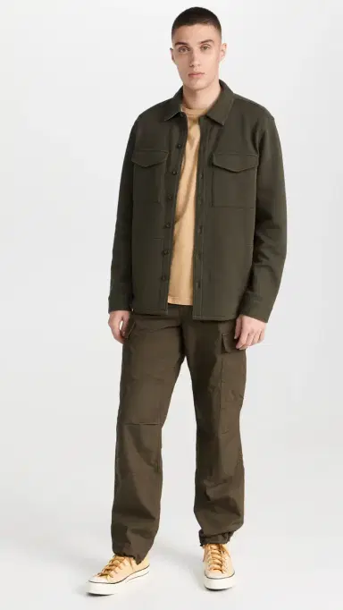 Vince Shirt Jacket Frog/H Grey | Thumbnail 5 Vince Shirt Jacket Frog/H Grey | Thumbnail 5