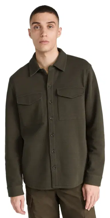Vince Shirt Jacket Frog/H Grey | Thumbnail 1 Vince Shirt Jacket Frog/H Grey | Thumbnail 1