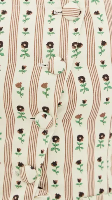 House of Sunny Vintage Rose Top Multi Stripe | Thumbnail 6