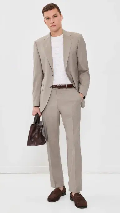 BOSS Jeckson Two-Piece Suit Dark Beige | Thumbnail 5