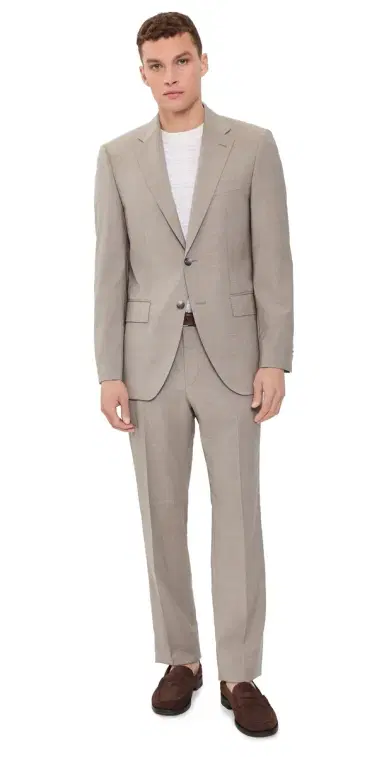BOSS Jeckson Two-Piece Suit Dark Beige | Thumbnail 1