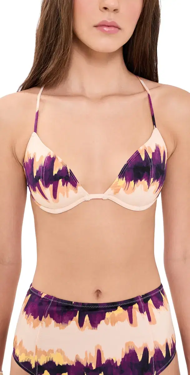 Ulla Johnson Floria Tie Bikini Top Quarry