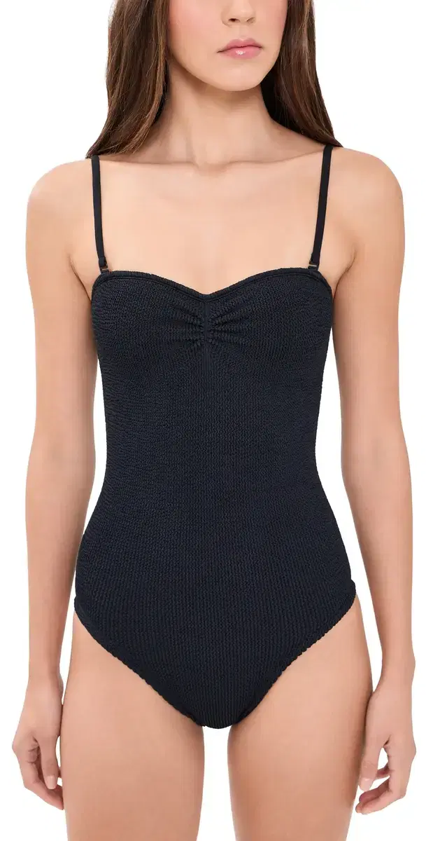 Hunza G Lea Swim One Piece Black/Polka Dot One Size