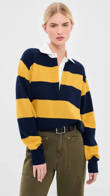 Nili Lotan Rashida Rugby Sweater | Thumbnail 2 Nili Lotan Rashida Rugby Sweater | Thumbnail 2