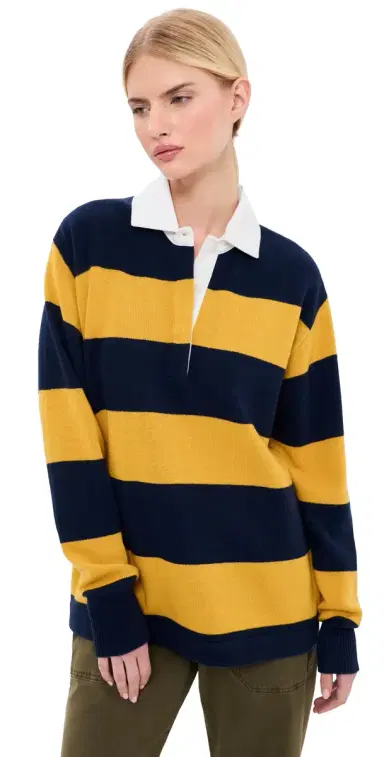 Nili Lotan Rashida Rugby Sweater | Thumbnail 1 Nili Lotan Rashida Rugby Sweater | Thumbnail 1