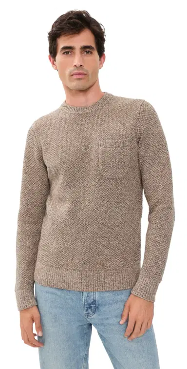 Taylor Stitch The Crawford Crew Sweater Coffee | Thumbnail 1 Taylor Stitch The Crawford Crew Sweater Coffee | Thumbnail 1