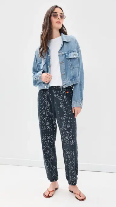 Aviator Nation Bandana Women's Sweatpants Charcoal | Thumbnail 6