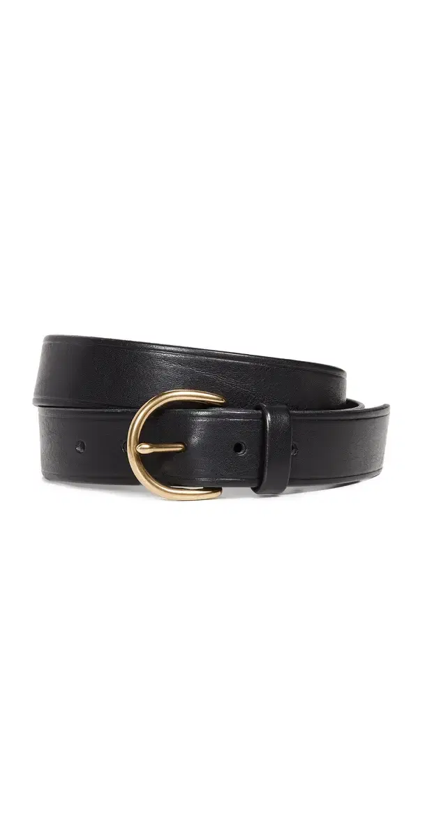 Madewell Medium Perfect eather Belt True Black