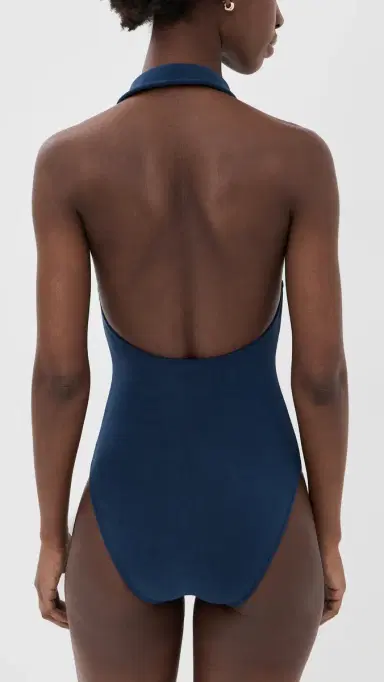 Polo Ralph Lauren Collar One Piece Navy Blue | Thumbnail 3 Polo Ralph Lauren Collar One Piece Navy Blue | Thumbnail 3