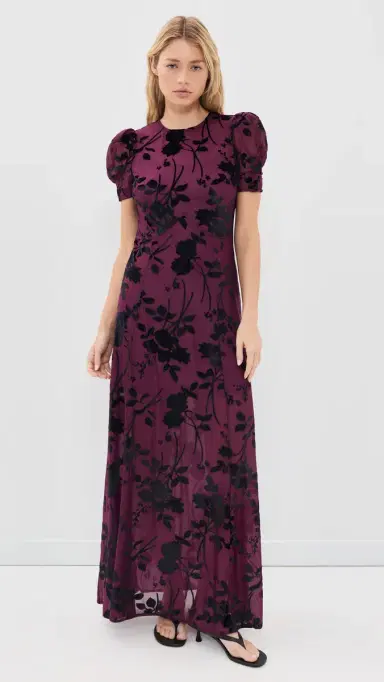 o.p.t o. p.t Ralph Velvet Dress Plum Velvet | Thumbnail 2