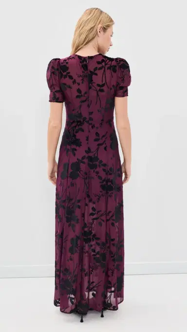 o.p.t o. p.t Ralph Velvet Dress Plum Velvet | Thumbnail 3