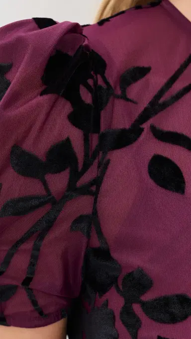 o.p.t o. p.t Ralph Velvet Dress Plum Velvet | Thumbnail 6