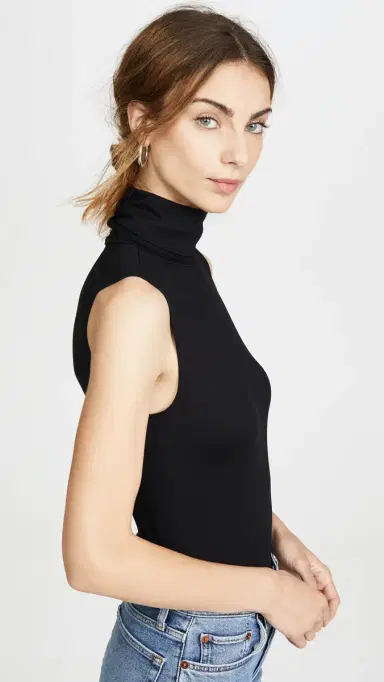 L'Agence Ceci Sleeveless Turtleneck Black M | Thumbnail 4