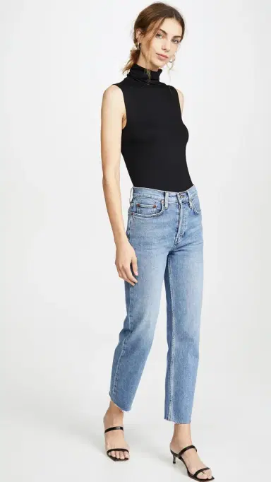 L'Agence Ceci Sleeveless Turtleneck Black M | Thumbnail 5