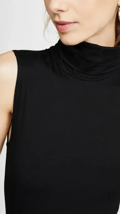 L'Agence Ceci Sleeveless Turtleneck Black M | Thumbnail 6