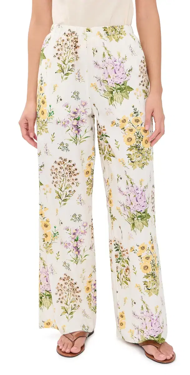 La Maregold The Delphine Pants arge Botanical Print
