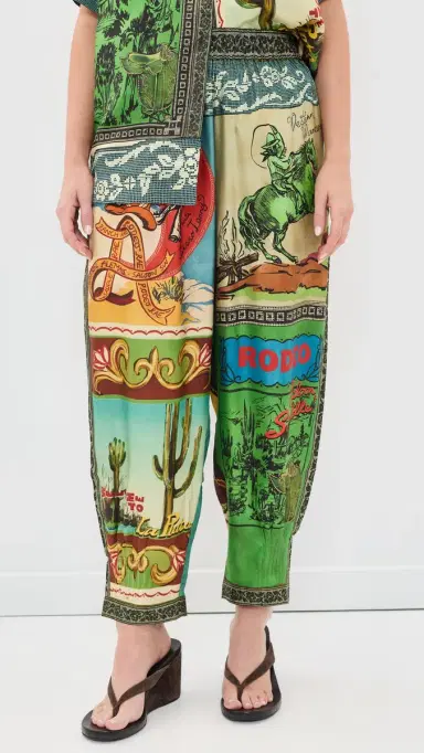 ALÉMAIS Ace Tapered Silk Pants Multi | Thumbnail 2