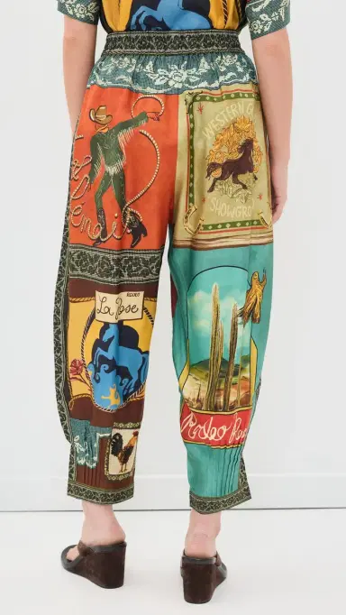 ALÉMAIS Ace Tapered Silk Pants Multi | Thumbnail 3