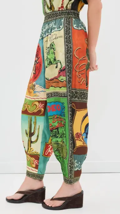 ALÉMAIS Ace Tapered Silk Pants Multi | Thumbnail 4