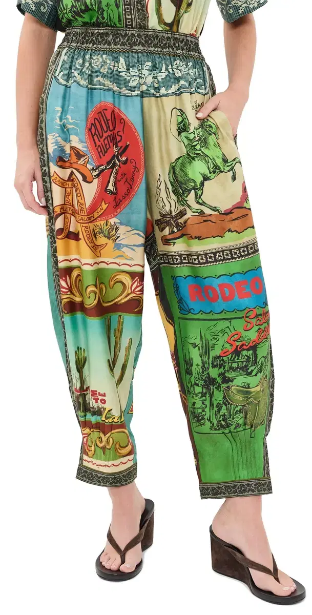 ALÉMAIS Ace Tapered Silk Pants Multi