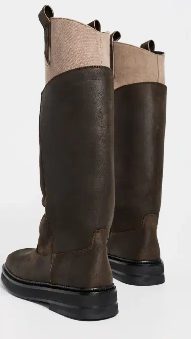 The Attico Robin Passeggiata Combat Boots Taupe | Thumbnail 4