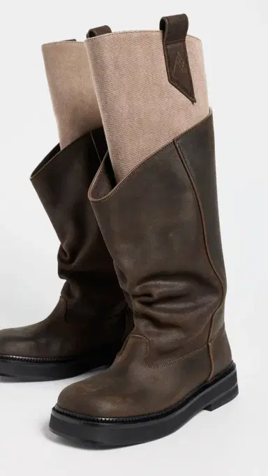 The Attico Robin Passeggiata Combat Boots Taupe | Thumbnail 5