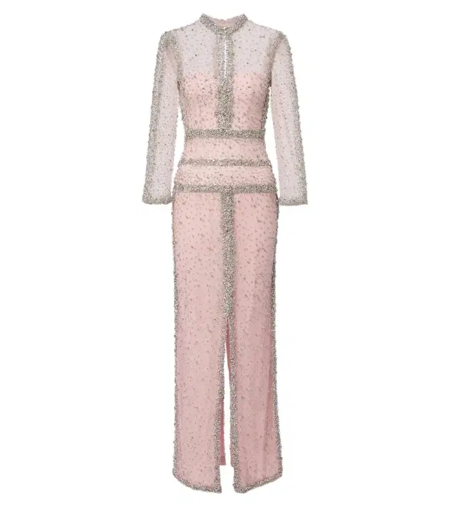 Belina embellished tulle gown