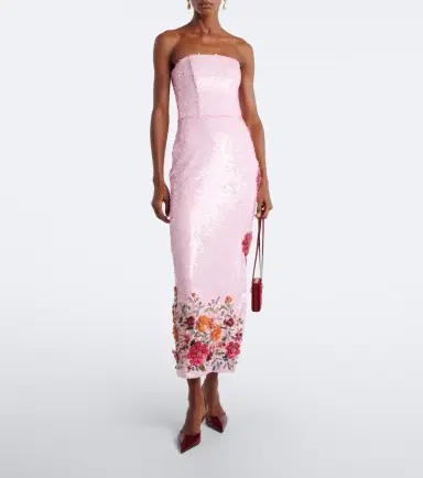 Costarellos Harlee floral-appliqué sequined cocktail dress | Thumbnail 4 Costarellos Harlee floral-appliqué sequined cocktail dress | Thumbnail 4
