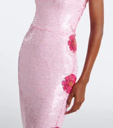 Costarellos Harlee floral-appliqué sequined cocktail dress | Thumbnail 5 Costarellos Harlee floral-appliqué sequined cocktail dress | Thumbnail 5