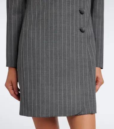 Valentino Bow-detail pinstripe virgin wool blazer dress | Thumbnail 2 Valentino Bow-detail pinstripe virgin wool blazer dress | Thumbnail 2