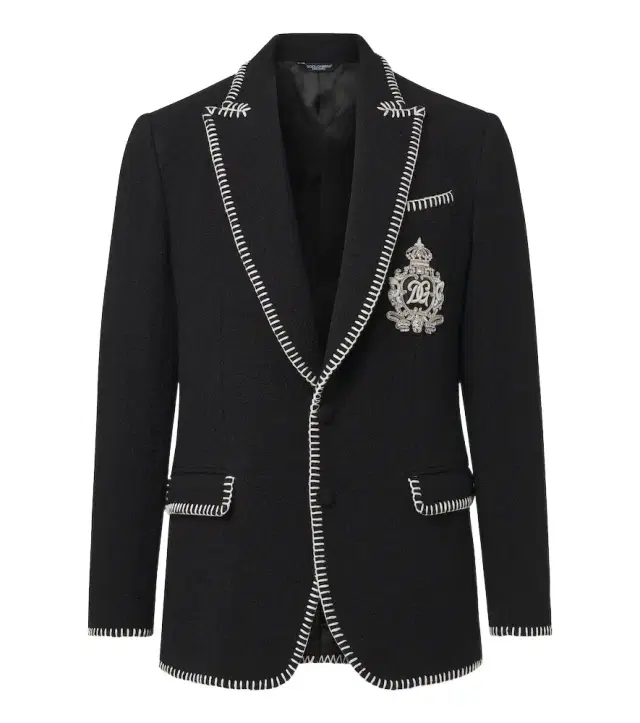DG embellished wool-blend tweed blazer