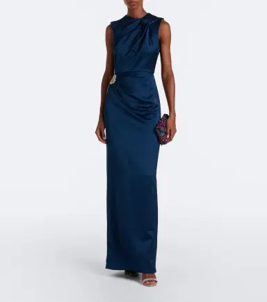 Erdem Embellished satin gown | Thumbnail 3