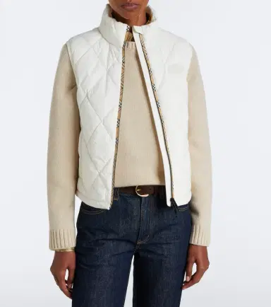 Burberry Check quilted vest | Thumbnail 6 Burberry Check quilted vest | Thumbnail 6