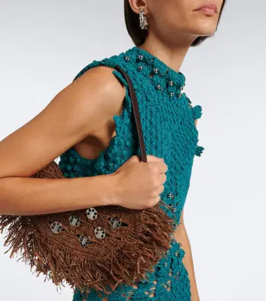 Rabanne Sac A Main fringed raffia top-handle bag | Thumbnail 4 Rabanne Sac A Main fringed raffia top-handle bag | Thumbnail 4