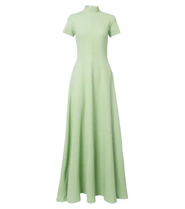 Malinda wool crêpe gown