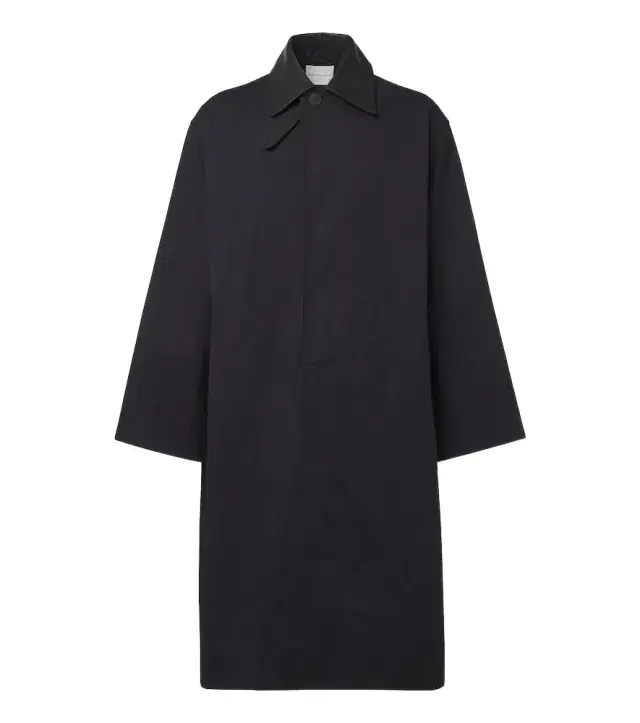 Studio Nicholson Revere leather-trimmed cotton-blend trench coat