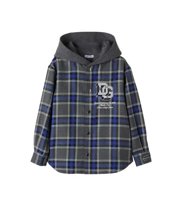 Dolce & Gabbana Kids Checked hooded wool and cotton flannel shirt