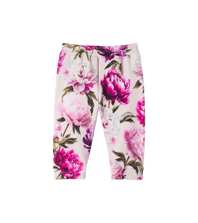 Dolce & Gabbana Kids Baby floral cotton jersey sweatpants